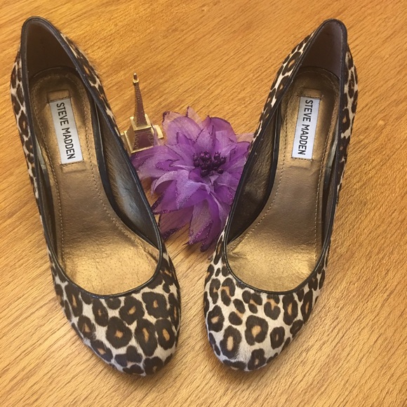 Steve Madden Animal print heels sz 8 - Picture 1 of 5